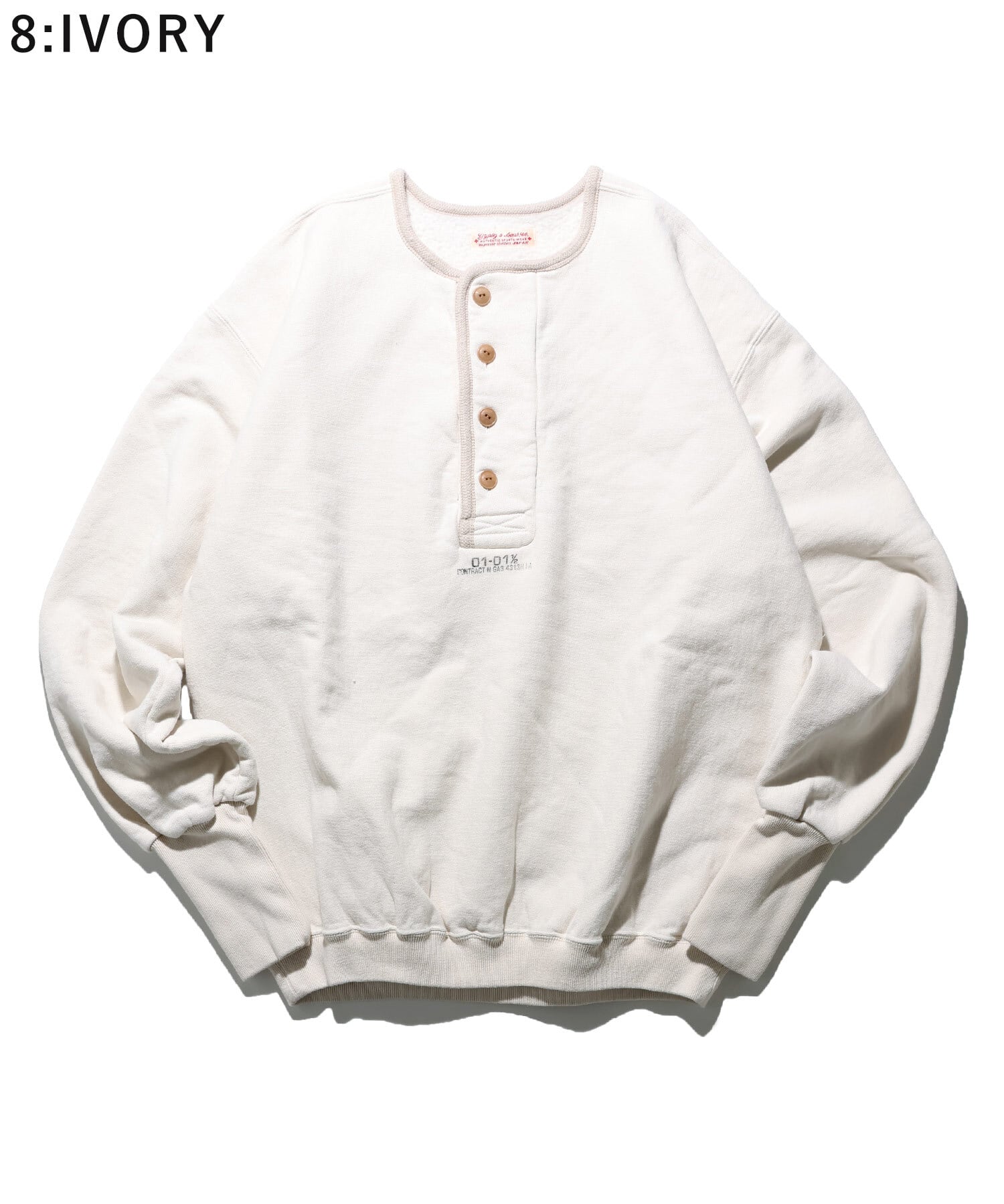 80 CLASSIC HENRY 80 クラシック ヘンリーネック スウェット GS2529970