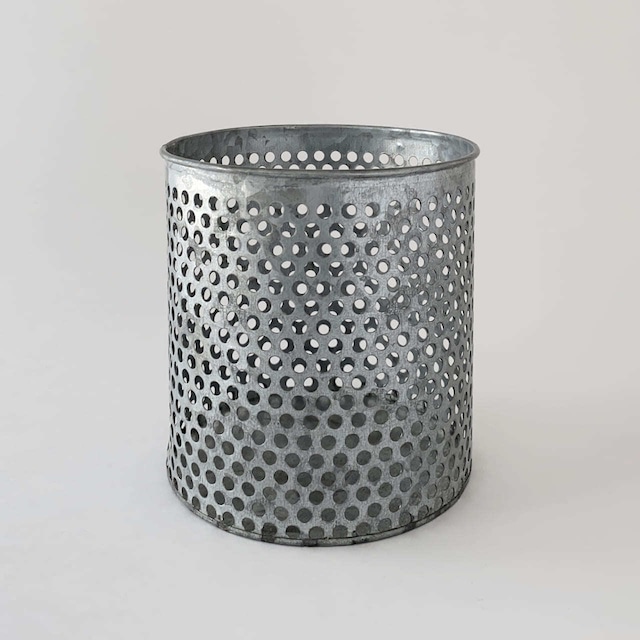 ブリキ ポット 鉢カバー メッシュシリンダー S φ13cm / Tinplate Pot Mesh Cylinder Small