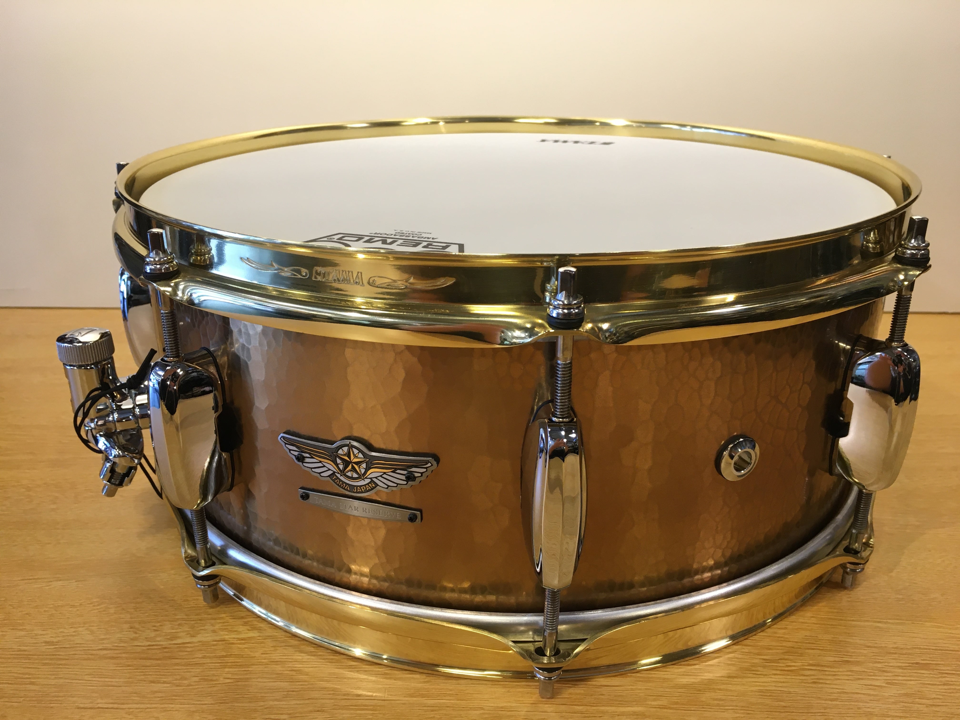 TAMA STAR Reserve Hand Hammered Brass Snare14x5.5