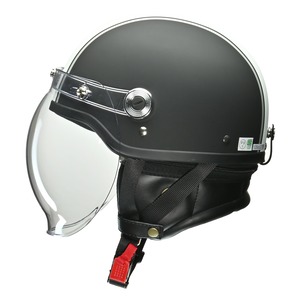 【公式】CROSS CR-760　ハーフヘルメット　マットブラック×ホワイト