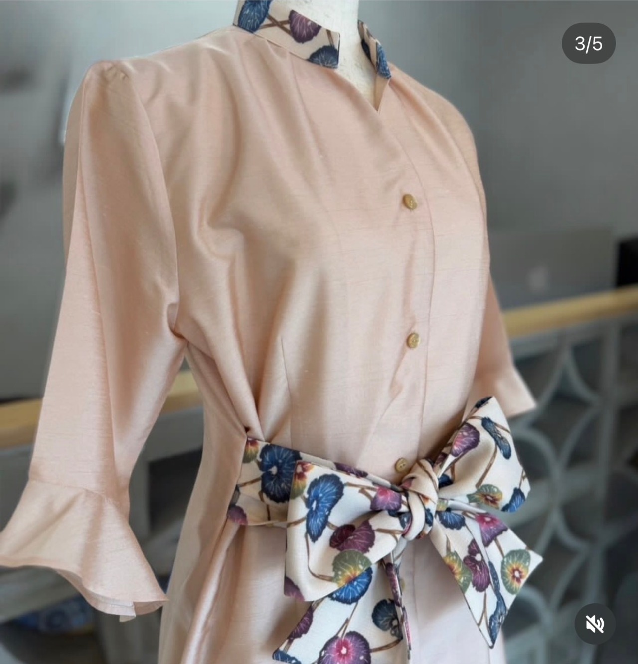 ワイドリボンkariyushiワンピース pink