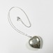 Old Silver Heart Pendant Necklace