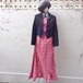 70‘s flower pattern cotton dress／70年代 花柄 コットンドレス
