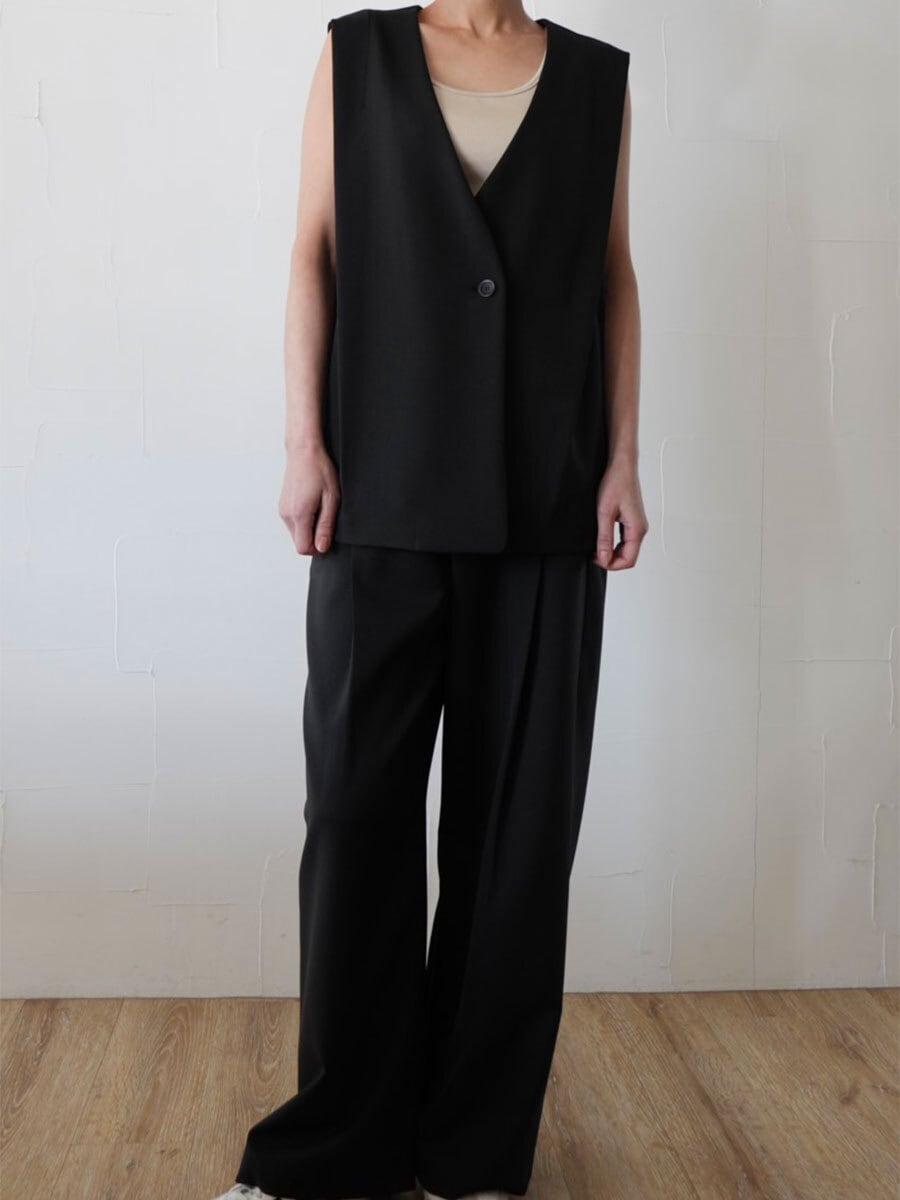 389. passione パシオーネ タックワイドパンツ 616616