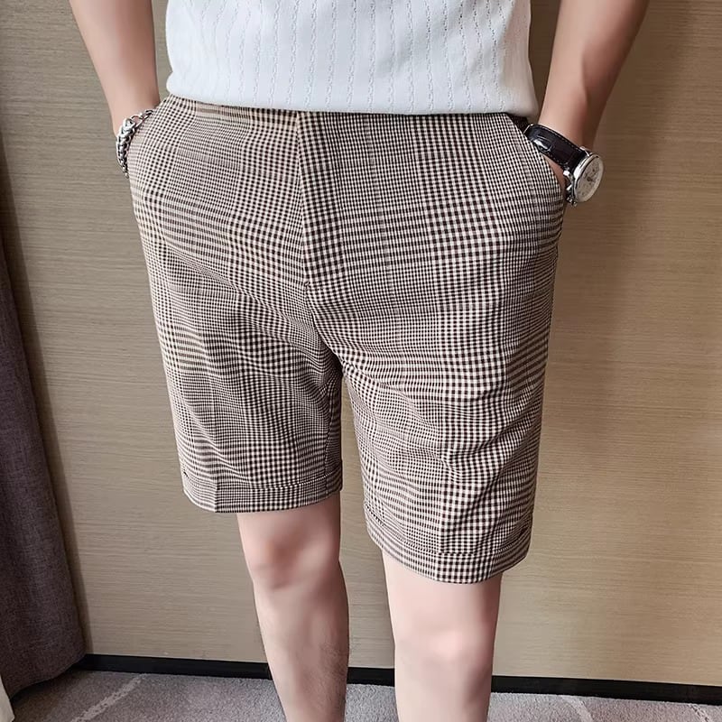 チェック柄 ハーフ丈 ショートパンツ 2color PA0415 | R-Base