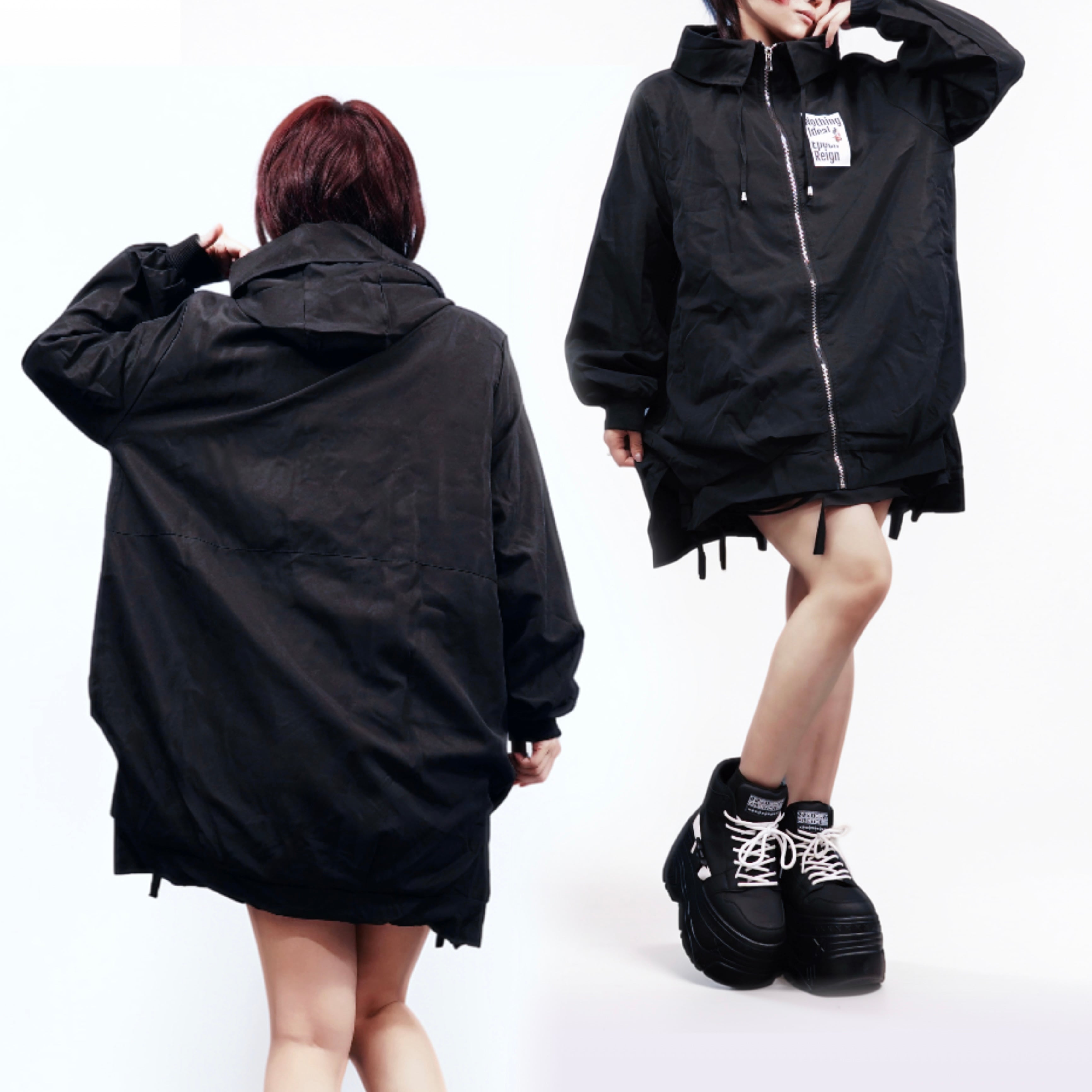 3日間限定大特価新作》襟付きフード×変型ZIP COAT風OUTER | NIER CLOTHING