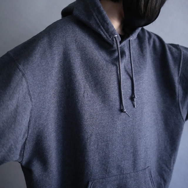 "dark gray" XXL over silhouette sweat parka