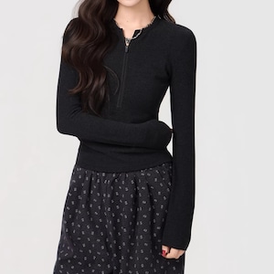 ハーフジッパートップス ・9869 ハーフジッパートップス ・9869