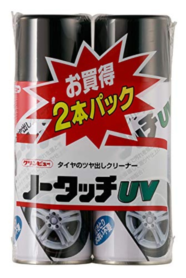 イチネンケミカルズ(Ichinen Chemicals) 車用 タイヤ艶出し&クリーナー クリンビュー ノータッチUV(2本パック) 370ml×2 23511