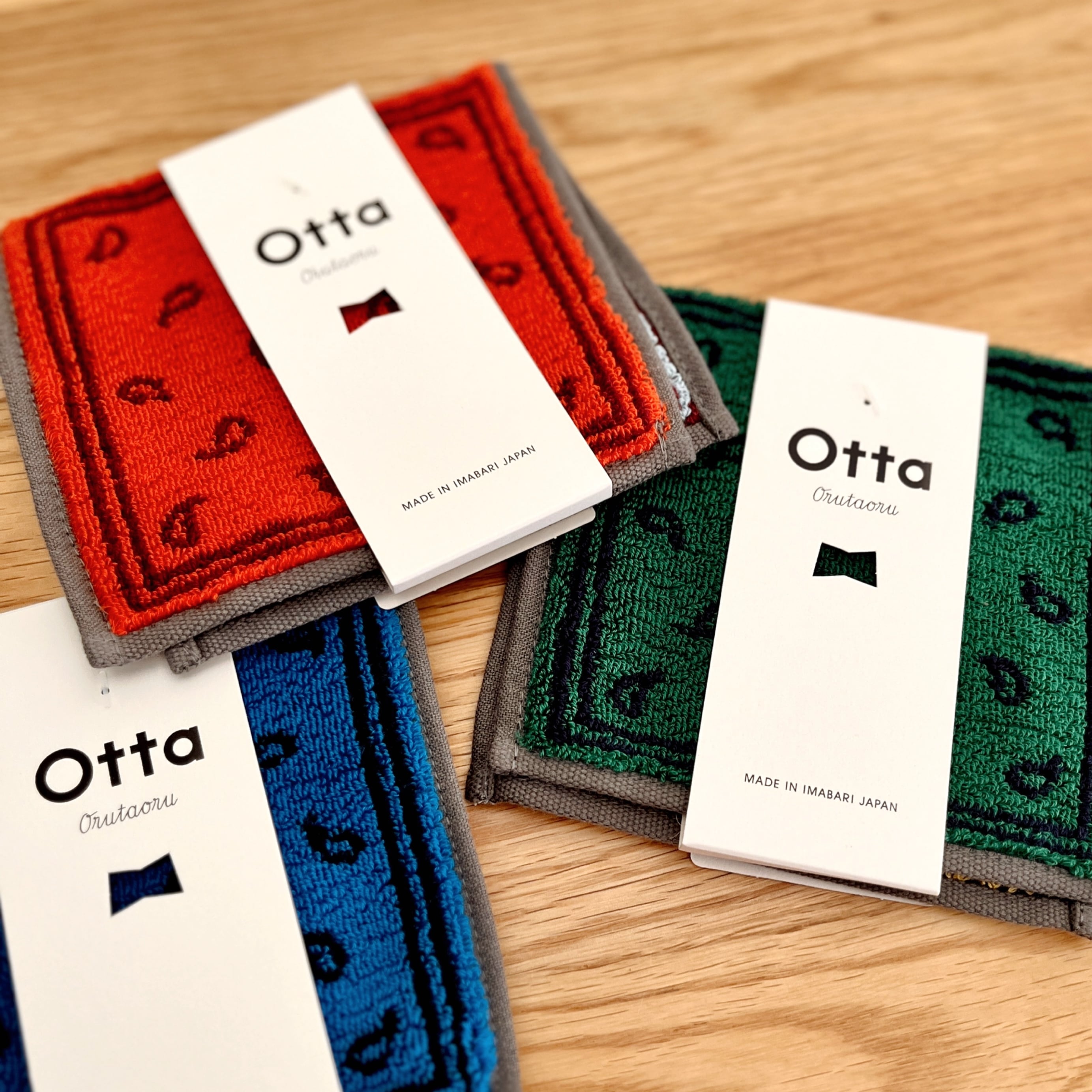 Otta 今治ハーフタオルハンカチ ペイズリー | POCHETTE