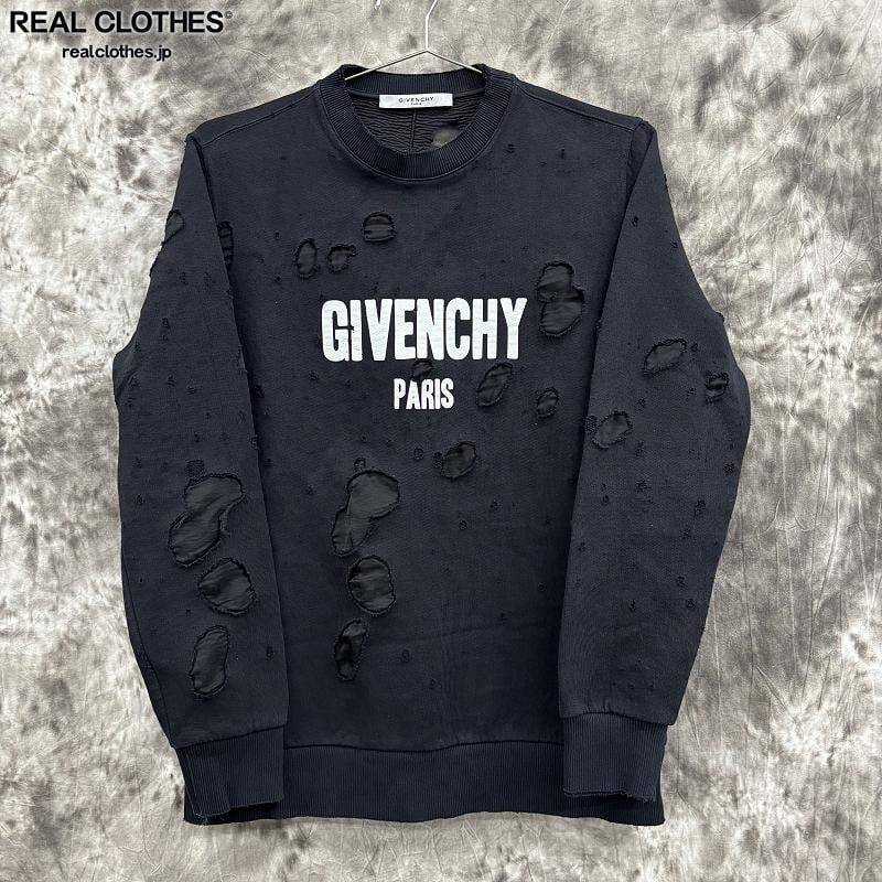 ☆GIVENCHY(ジバンシィ) 16SS新作☆ ダメージ加工のトレーナー ☆GIVENCHY(ジバンシィ) 16SS新作☆ ダメージ加工のトレーナー