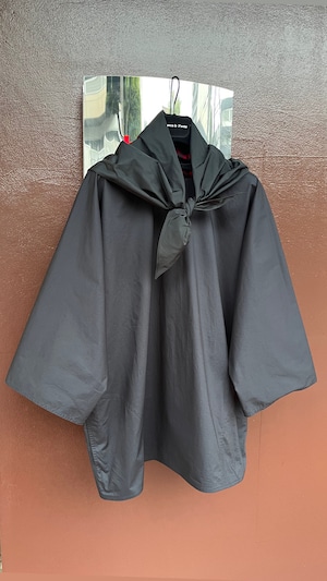 SOFIE D'HOORE -BENDOL- top w slvs side slit open pockets, foulard :BLACK,