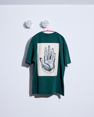 pigment dye tee / green