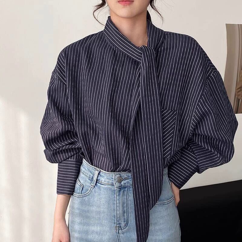 striped shirt tops◇3colors 1733