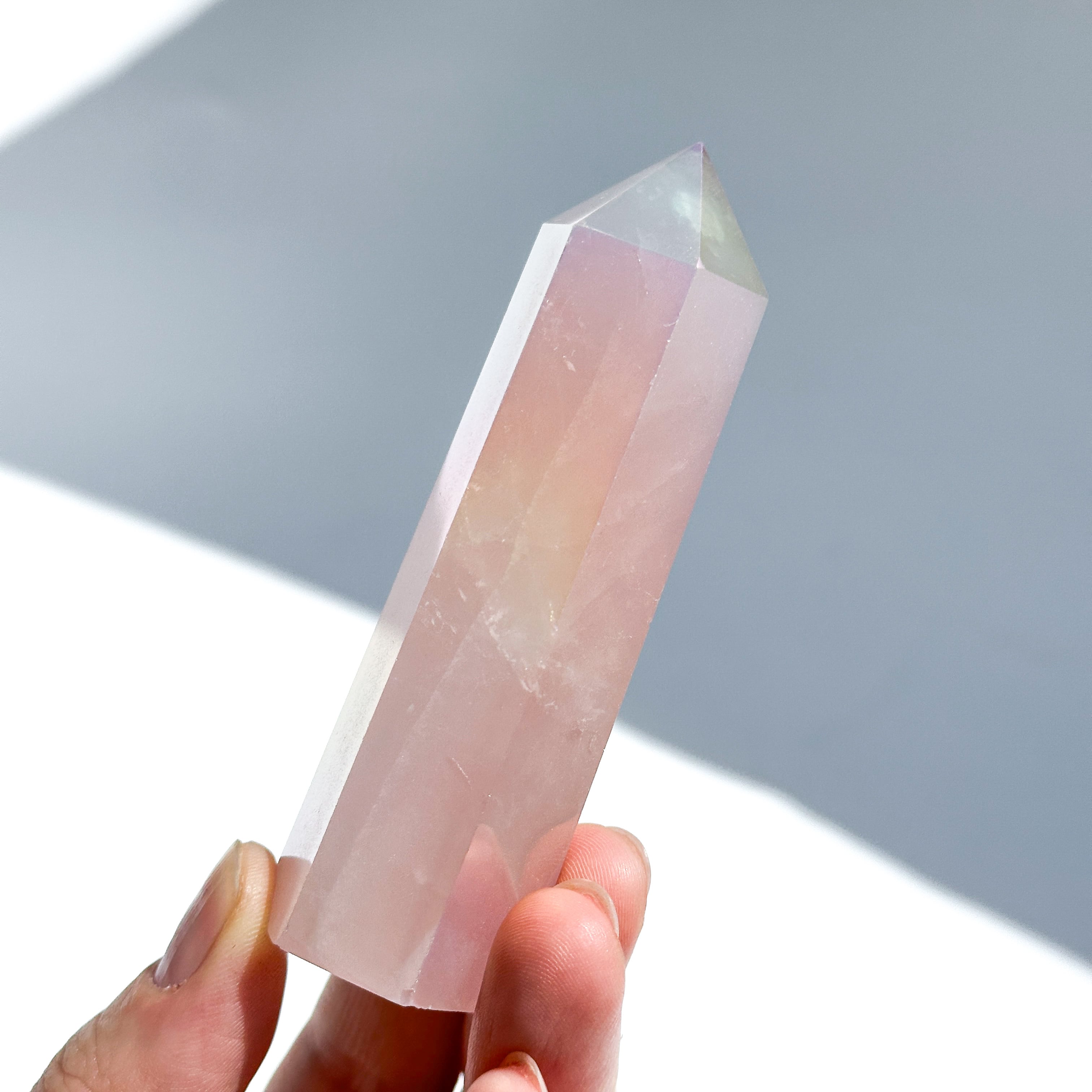 エンジェルオーラローズクォーツ タワー31✧ Angel Aura Rose Quartz