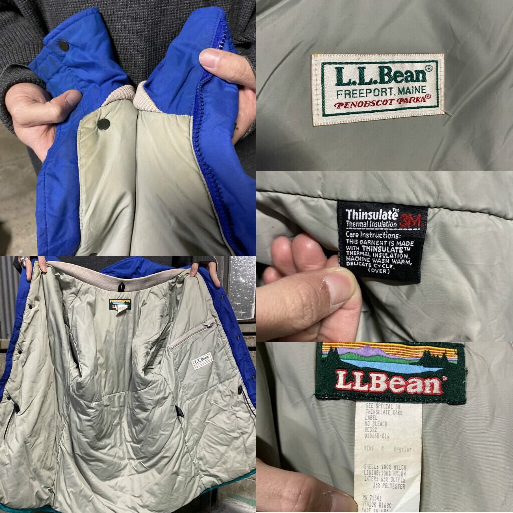 80年代 ビンテージ USA製 山ロゴ カタディンロゴ L.L.Bean エルエル ...