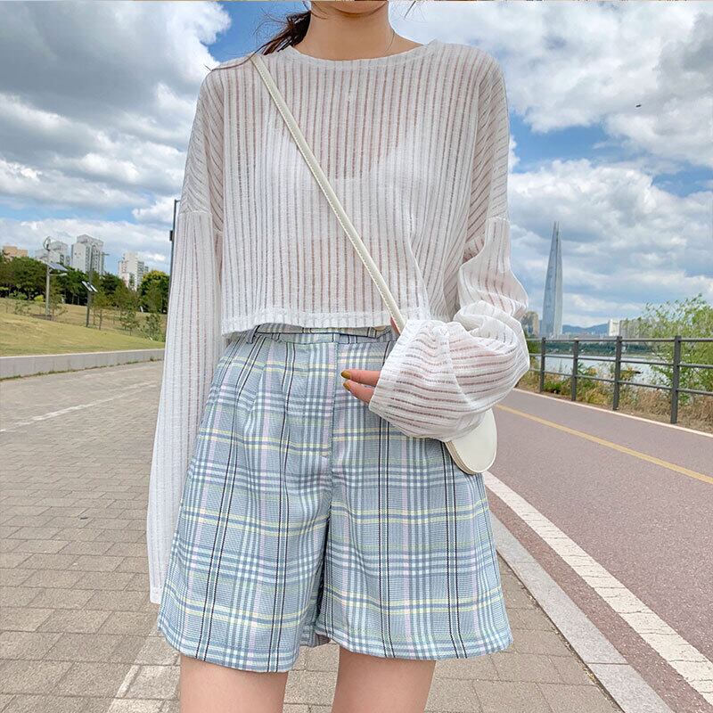 薄手Tシャツ レディーススプリングサマールーズショートトップス ロング 春物 夏物 萌量不足71097210074