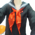 コスプレ服 セーラー服 黒色 長袖 赤スカーフ コスプレ衣装 コスチューム ハロウィン アニメ系 レディース 女子高生 女子学生 制服 M L XL 仮装 夏 セーラー襟 プリーツスカート 文化祭 学園祭 余興 レディース cosplay スクール 373-376 SH