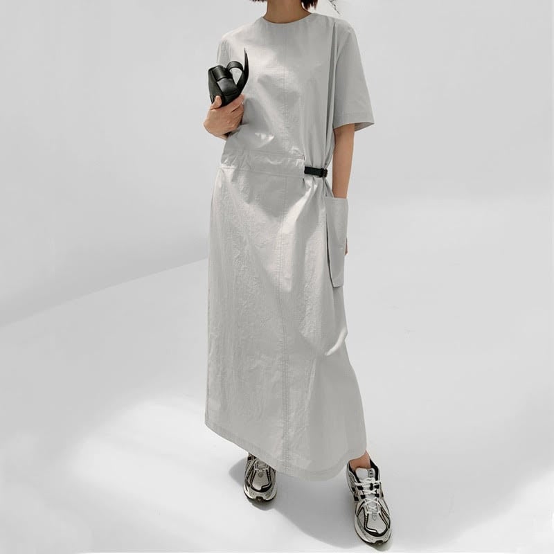 ウエストサイドベルトワンピース R01130