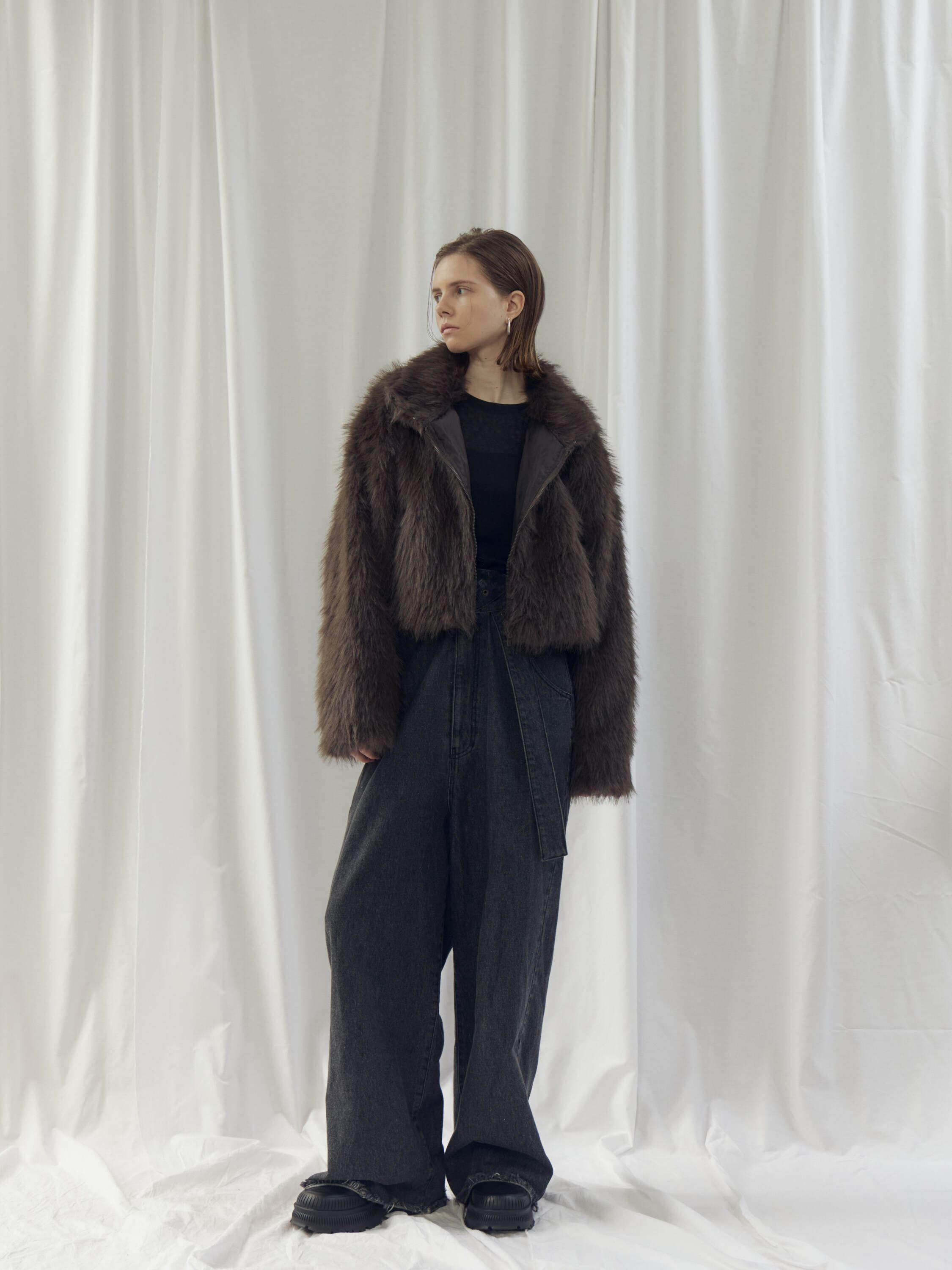 新色追加／FAUX FUR SHORT JK（ﾌｪｲｸﾌｧｰｼｮｰﾄｼﾞｬｹｯﾄ）【7543087】 | CIEL'AIR