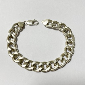 Old 925 Silver Chunky Chain Bracelet Made In Hungary
