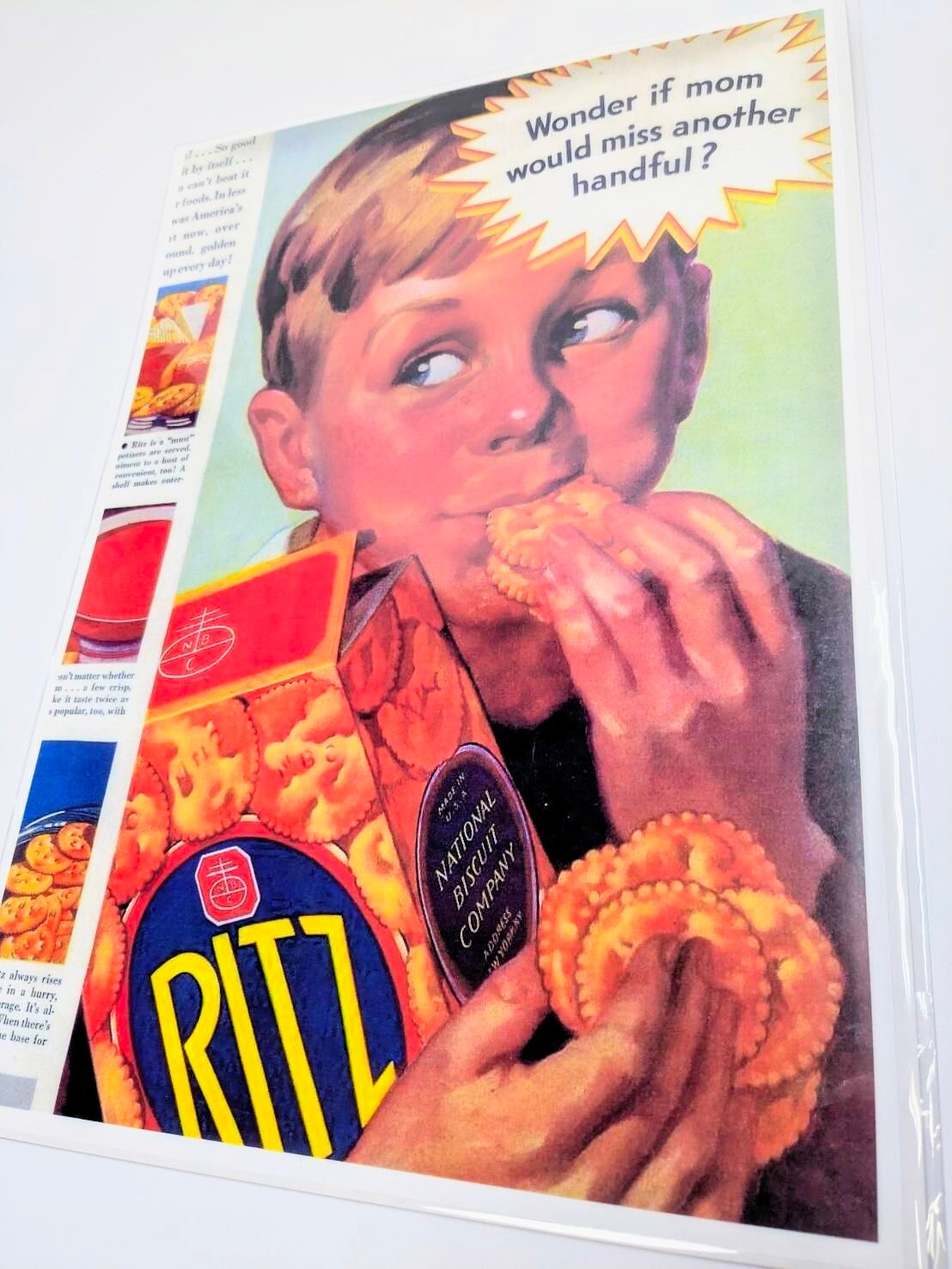 ちょうどいいB4ポスター【リッツ（RITZ）】〚アメリカン雑貨 アメトイ