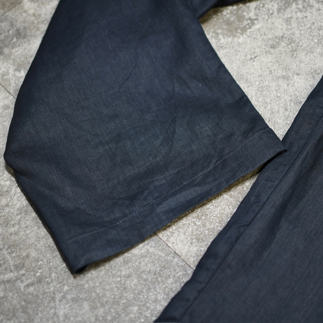 NAUTICA black linen wide slacks