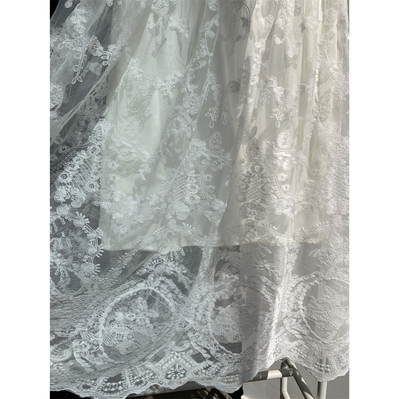 総レース ロング スカート 10214