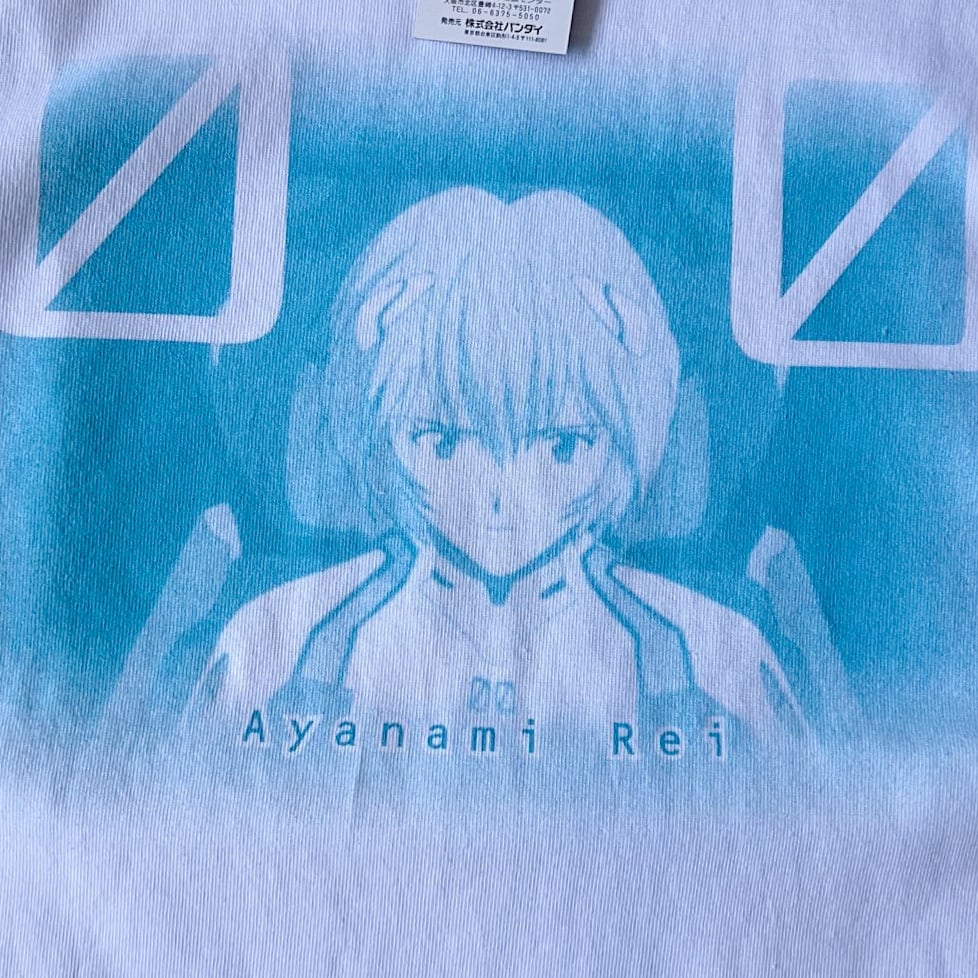 Late s 〜 s “EVANGELION REI AYANAMI” Tee dead stock!!! 新世紀