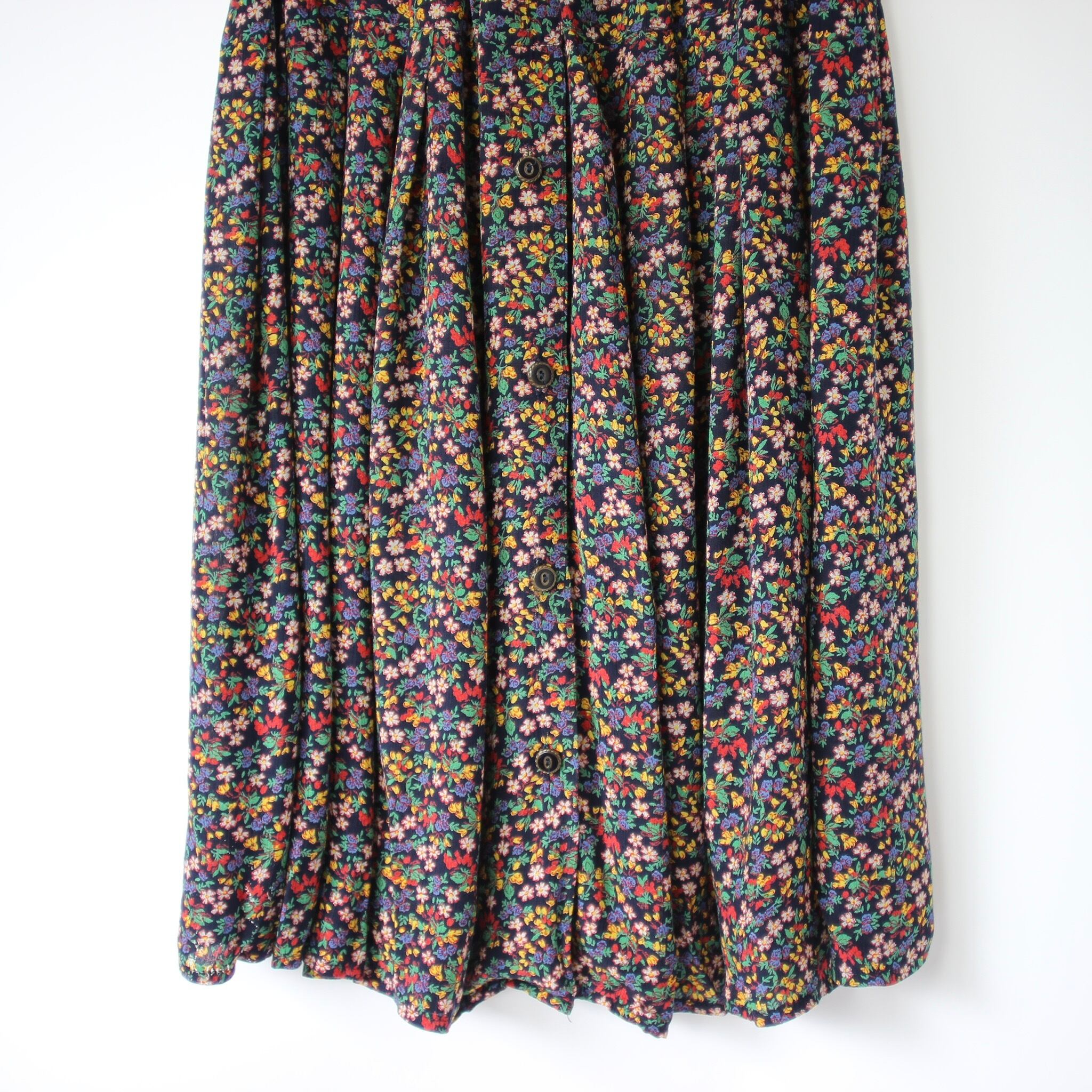 france vintage flower skirt.