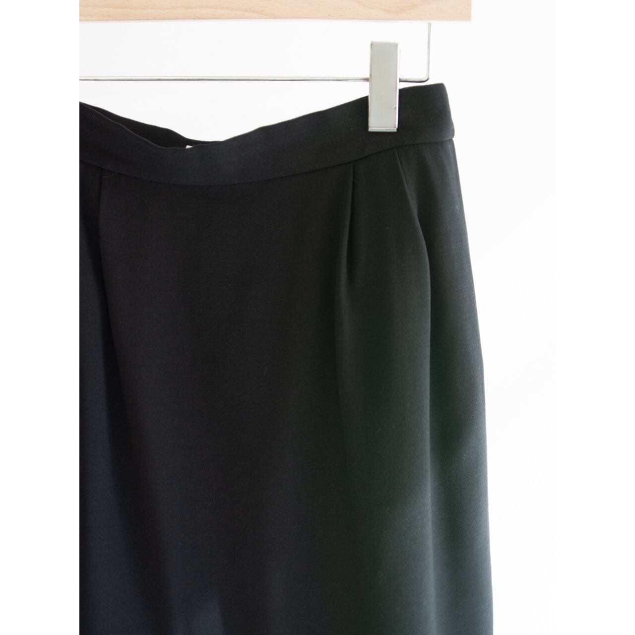 【YVES SAINT LAURENT】100% Wool 2Tuck Skirt（イヴ・サンローラン ツータックウールスカート）