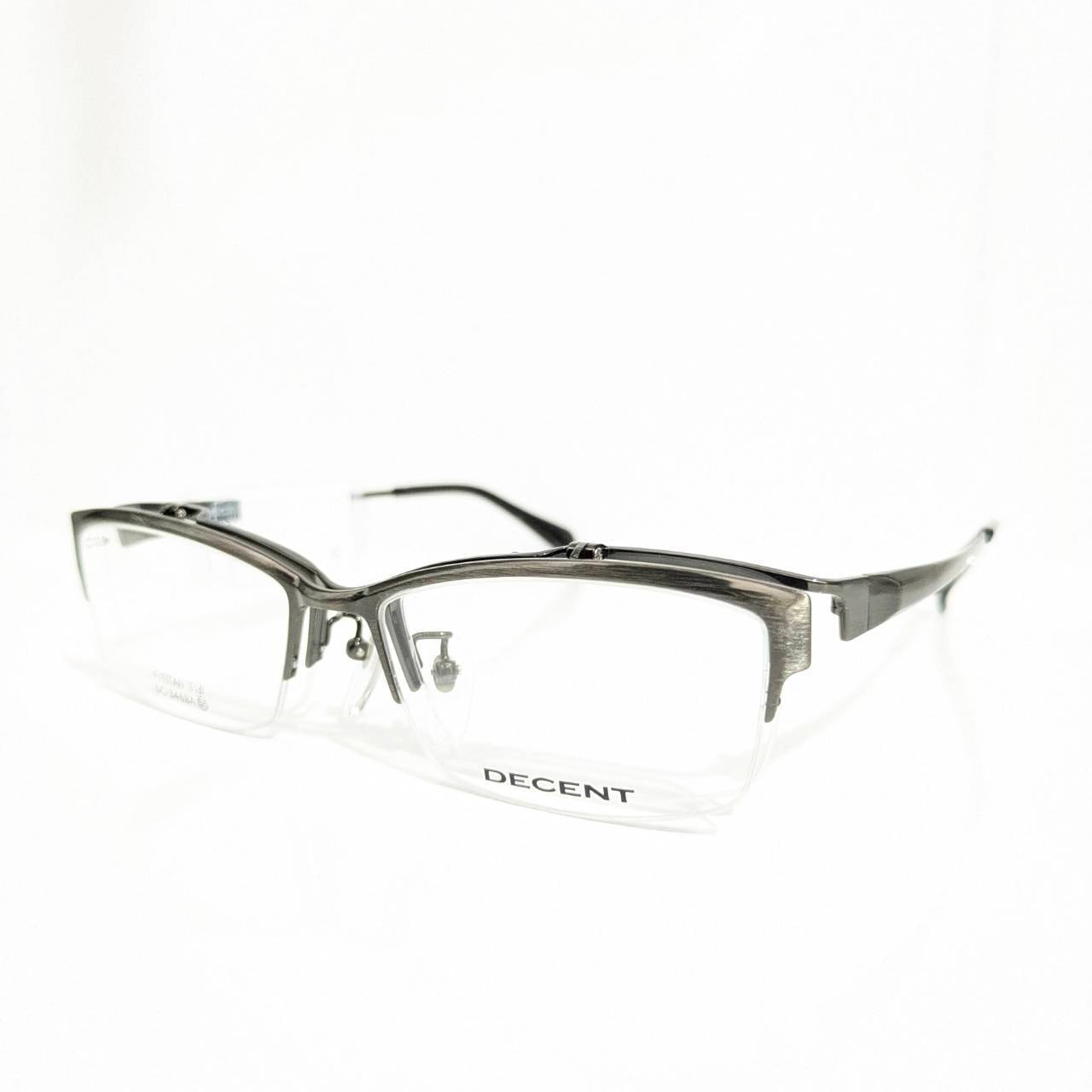 【DECENT】スクエアナイロールフレーム ガンメタ ハネ上げ