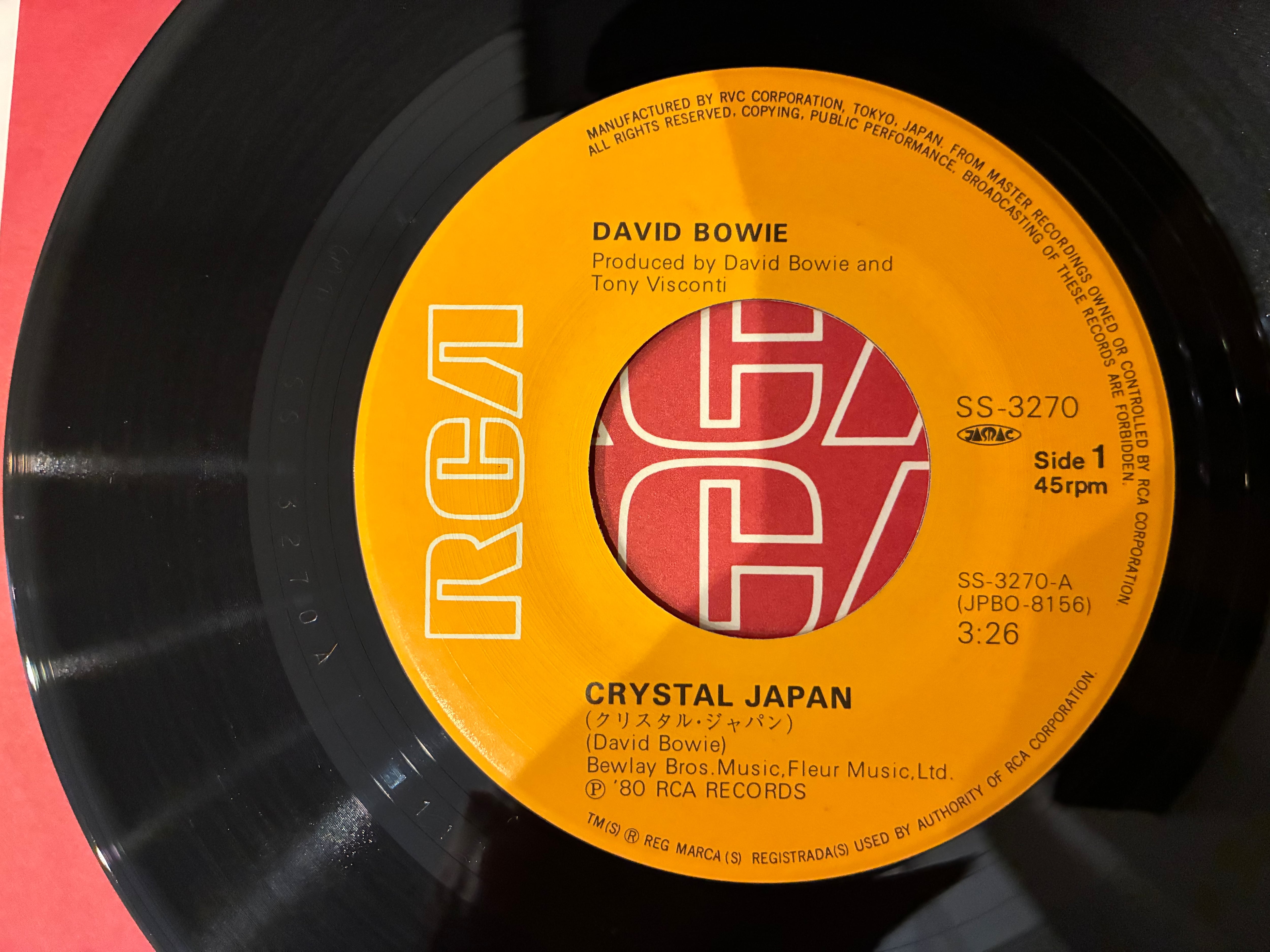 DAVID BOWIE / CRYSTAL JAPAN | SIXTEEN RECORDS EP