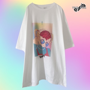 BRAINgirl oversized T-shirt（yam-yamBRAINS）