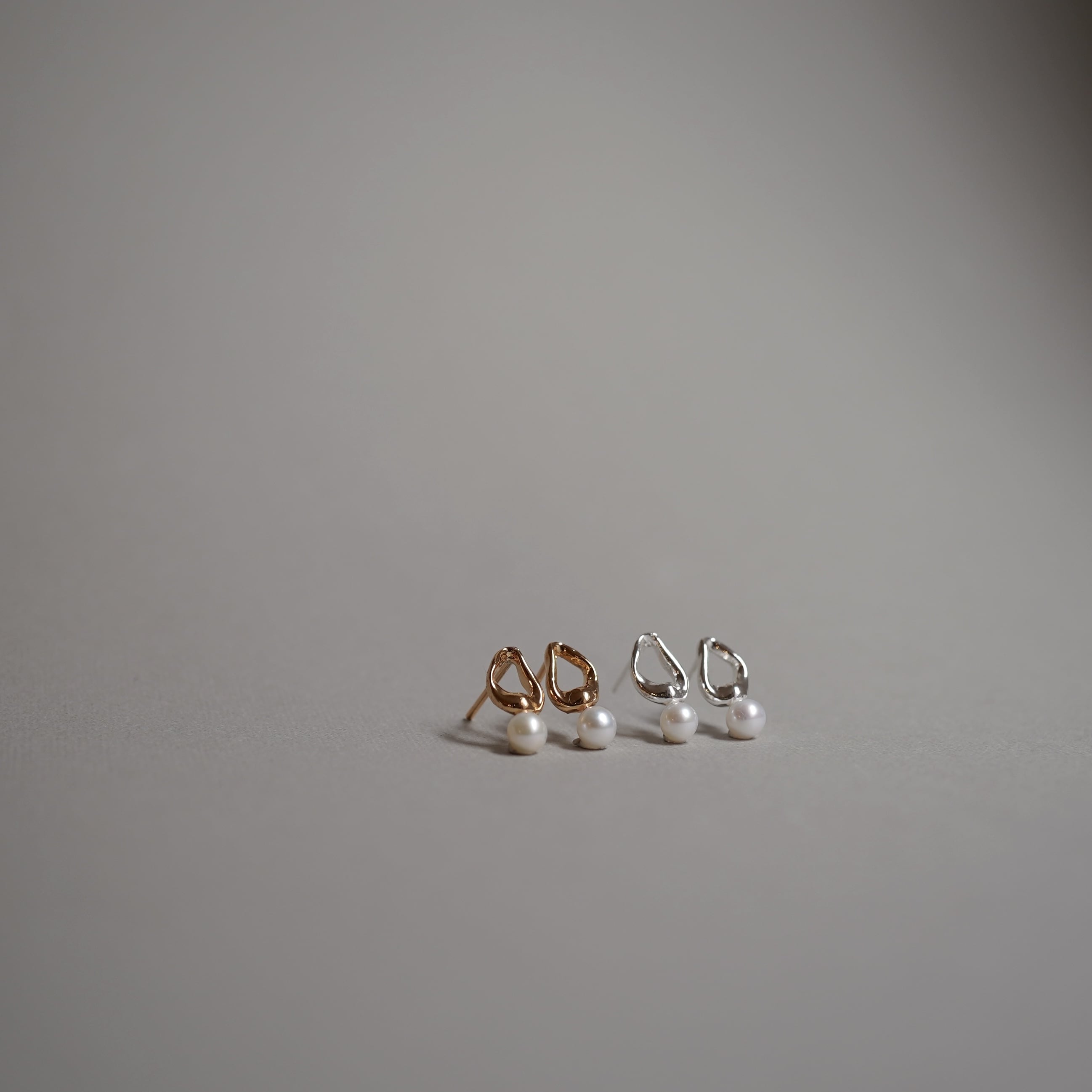メルトラインパールピアス / イヤリングクリップ