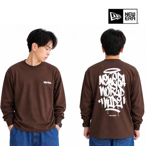 NEW ERA ニューエラ 長袖 オーバーサイズド コットン Tシャツ Tagging Logo 2026年秋冬 15129365 BURNTWOOD