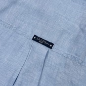 リネン100% Jean Charles de Castelbajac Sport カステルバジャック 刺繍 デザイン 長袖シャツ 2/ブルー メンズ ゴルフ