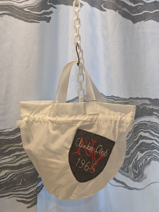 〈BRODRE SMILEDRAW〉2way Drawstring BAG  /  WHITE