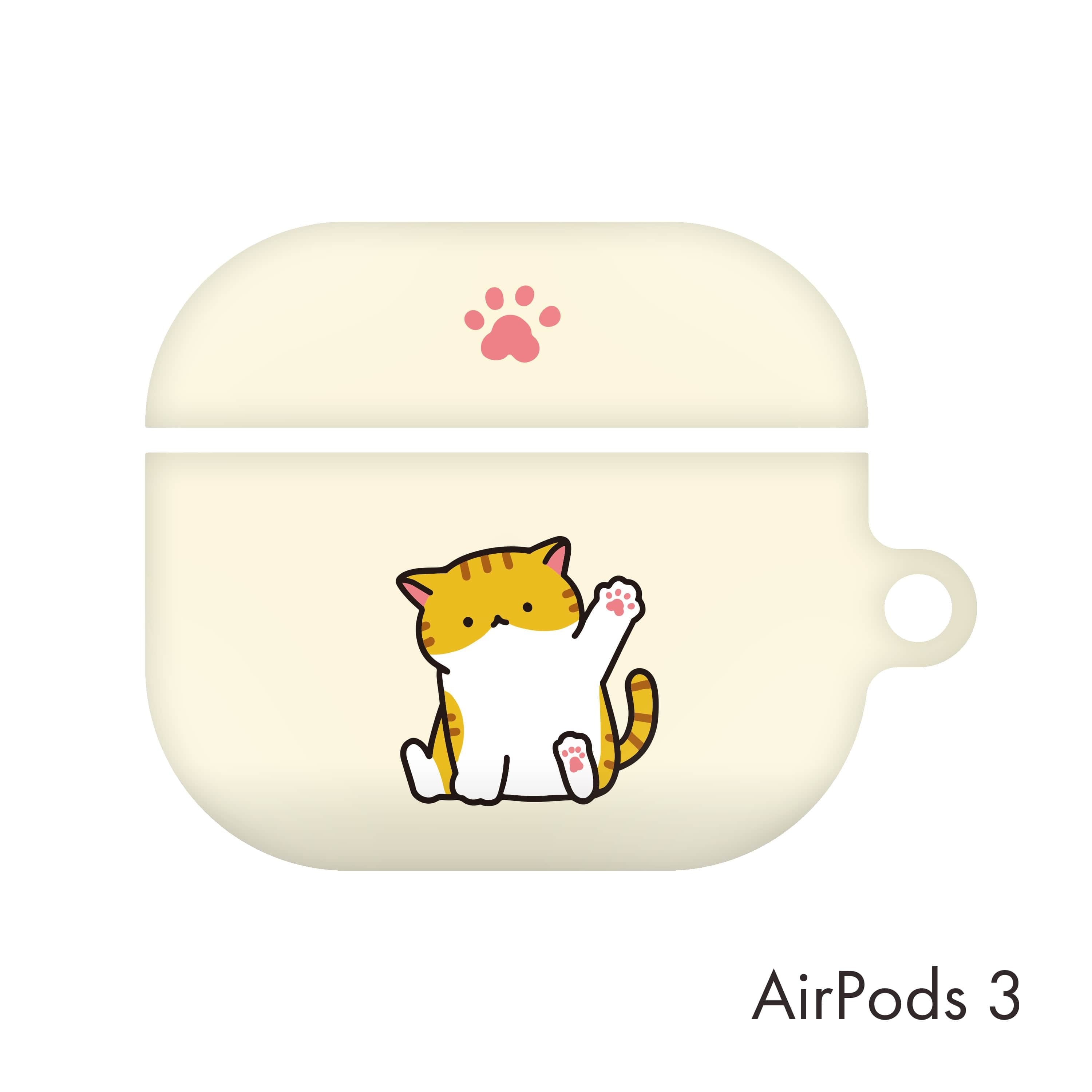 韓国 Airpods 3 ケース Meenew 可愛い ほのぼの 動物 イラスト デザイナーズ エアーポッズ 第三世代用 カバー 肉球 ねこ Mn01 韓国スマホケース専門店 Korean Case