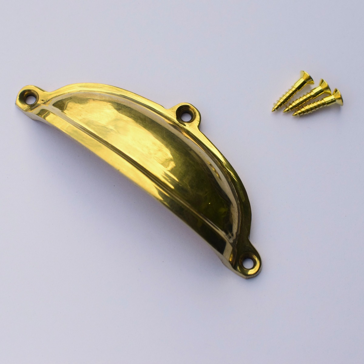 真鍮製 EAR HANDLE イヤハンドル [M] キャビネット 取っ手 金具 DIY | slowvillage