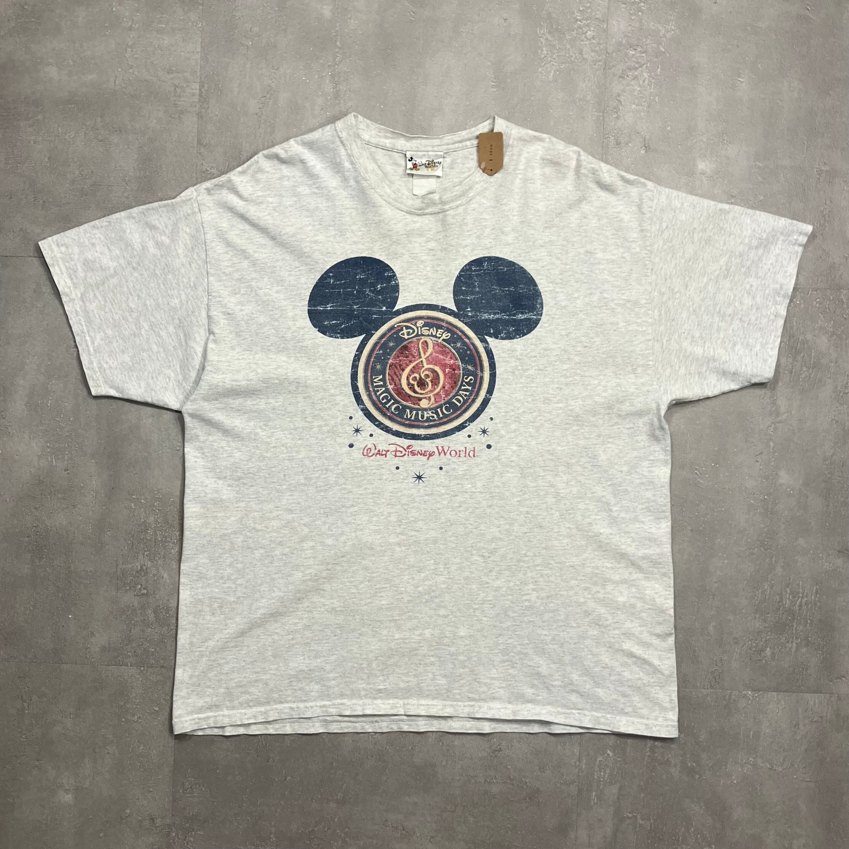 《XL size》Disney ディズニー プリントTシャツ グレー No.3900