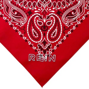 ＜REIN＞ Embroidered Bandana エンブロイダリー バンダナ(red)