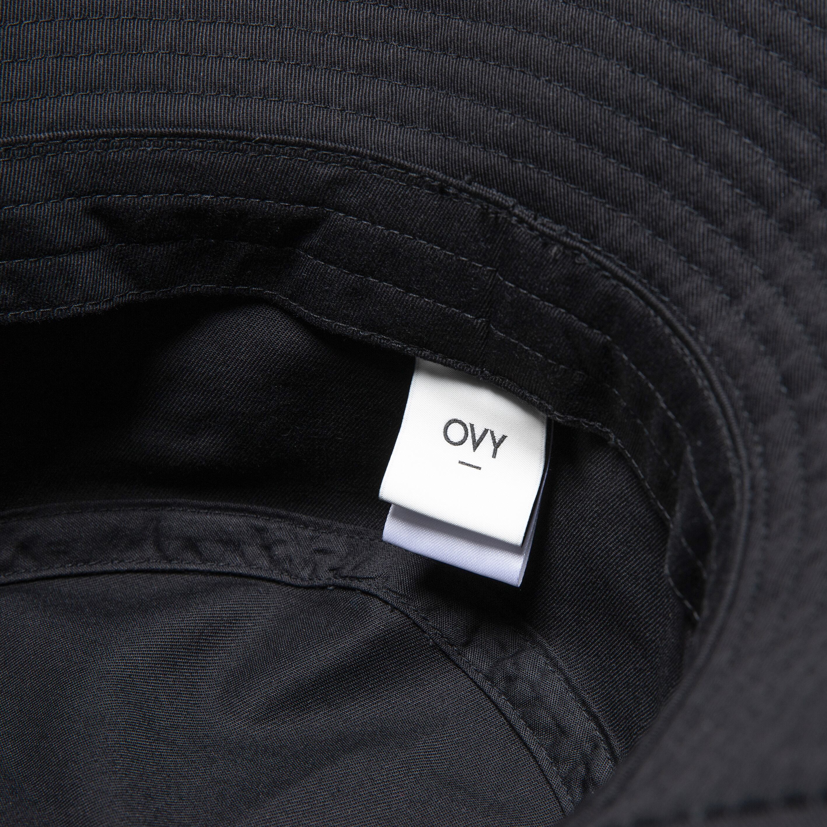 High Density Chino Cloth Bucket Hat (black) | OVY