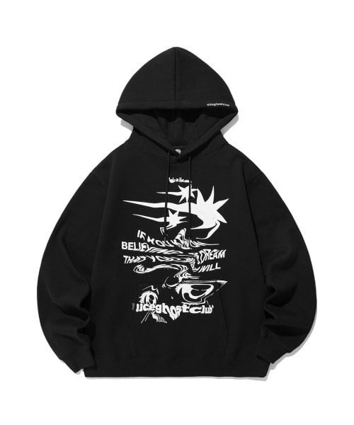 ユジン　パーカー　トレカ ☆IVE ユジン 着用！！【NICEGHOSTCLUB】TORNADO LOGO HOODIE - 2COLOR
