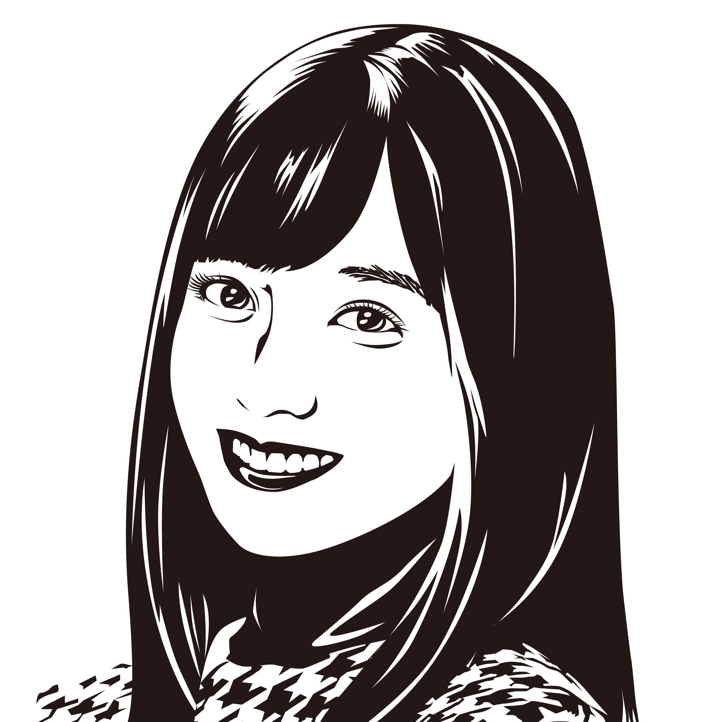 N03018CPZ96HNMJWJ似顔絵 ひと味違う自己紹介」似顔絵シルエット描きます。 | reolabo