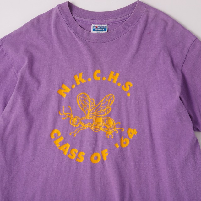 【極美品】Vintage T-shirts "Class reunion"  made in USA Tee mint condition ／80年代  ヴィンテージ Tシャツ 同窓会 シングルステッチ USA製 サイズXL パープル