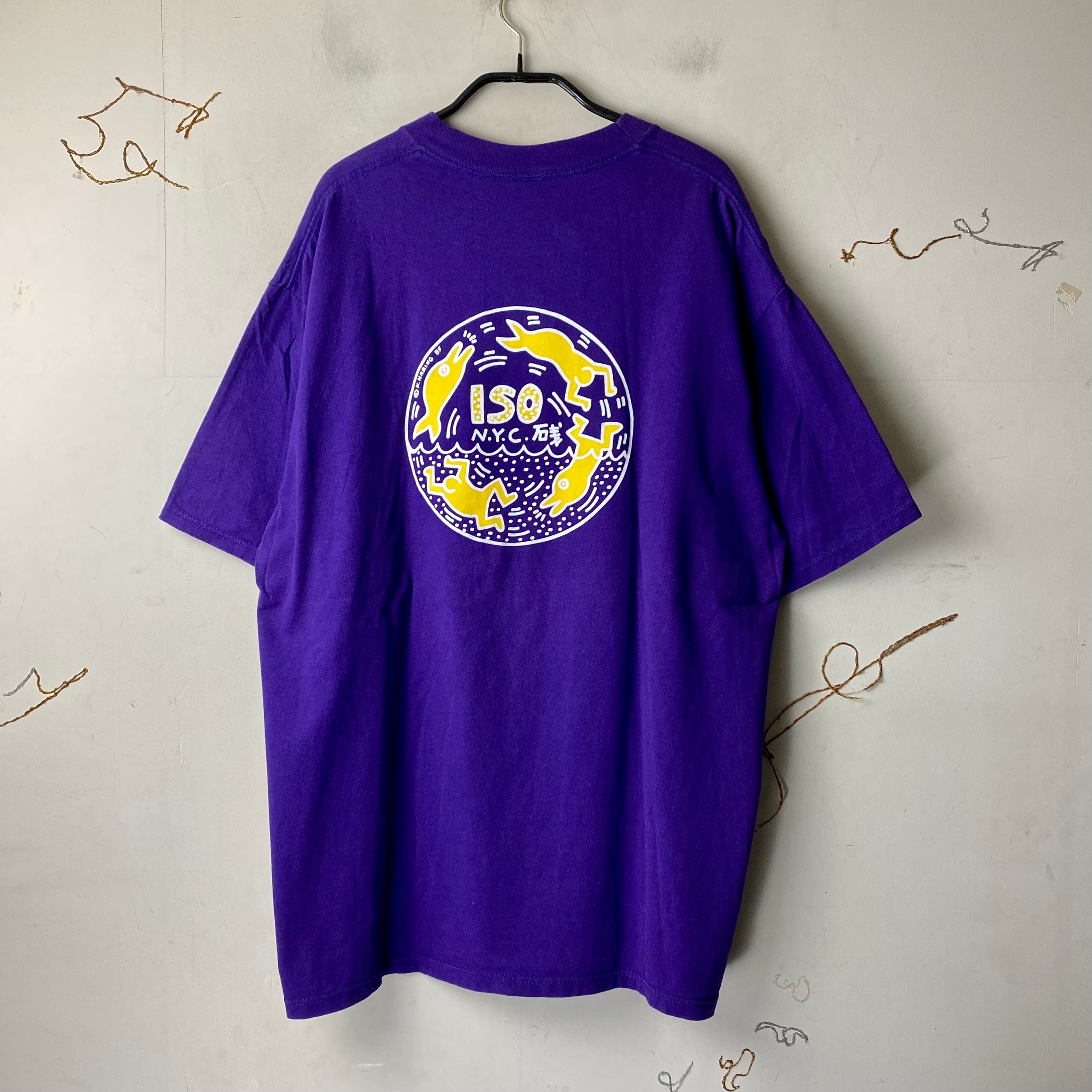 vintage 1985's KEITH HARING art tee “ISO” | NOIR ONLINE vintage 1985's KEITH HARING art tee “ISO” | NOIR ONLINE
