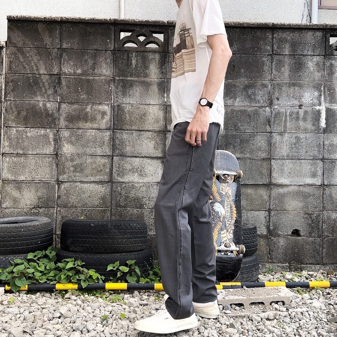 “kris van assche” gray slacks pants クリスヴァンアッシュ パンツ ...