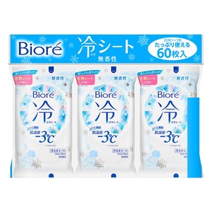 【努力特価】ビオレ Biore 熱中対策にも使える! 冷シート 無香料 3個セット