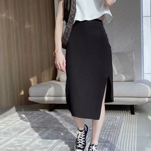スリット入りハイウエストスカート　A0410
